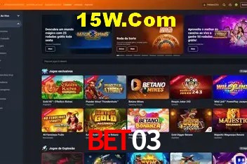 Slots com jackpots e giros grátis na Bet03